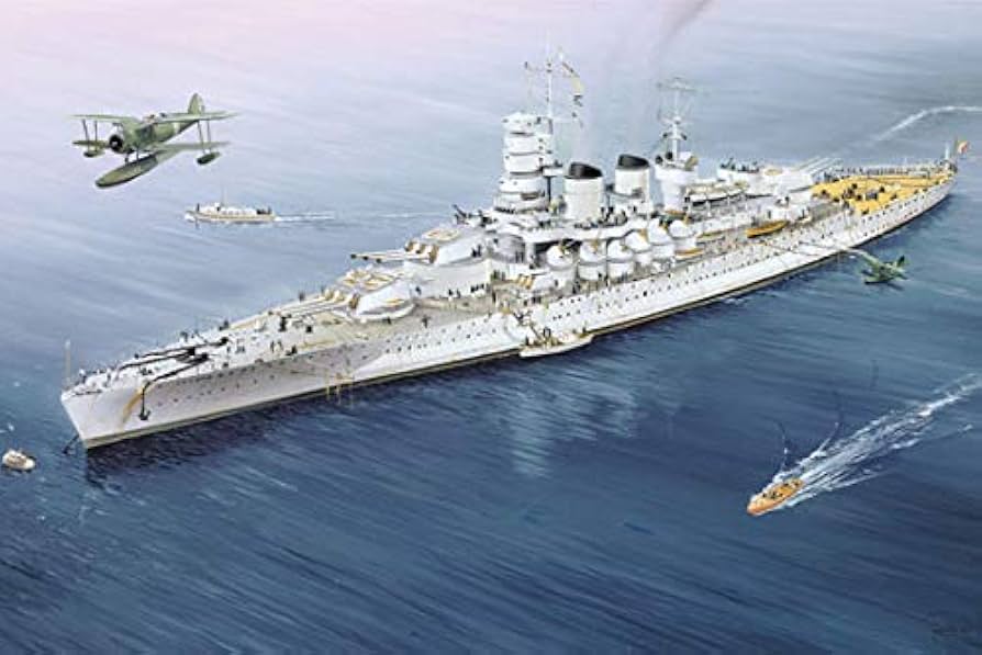 値下げ　Vittorio Veneto 1940 1/700スケール Amazon.com: Trumpeter 1/700 RN Vittorio Veneto Italian Navy